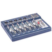 Professional New 7 Channel Mixing Console Stage Microphone Music Mixer with USB 48V - MICWL F7-USB