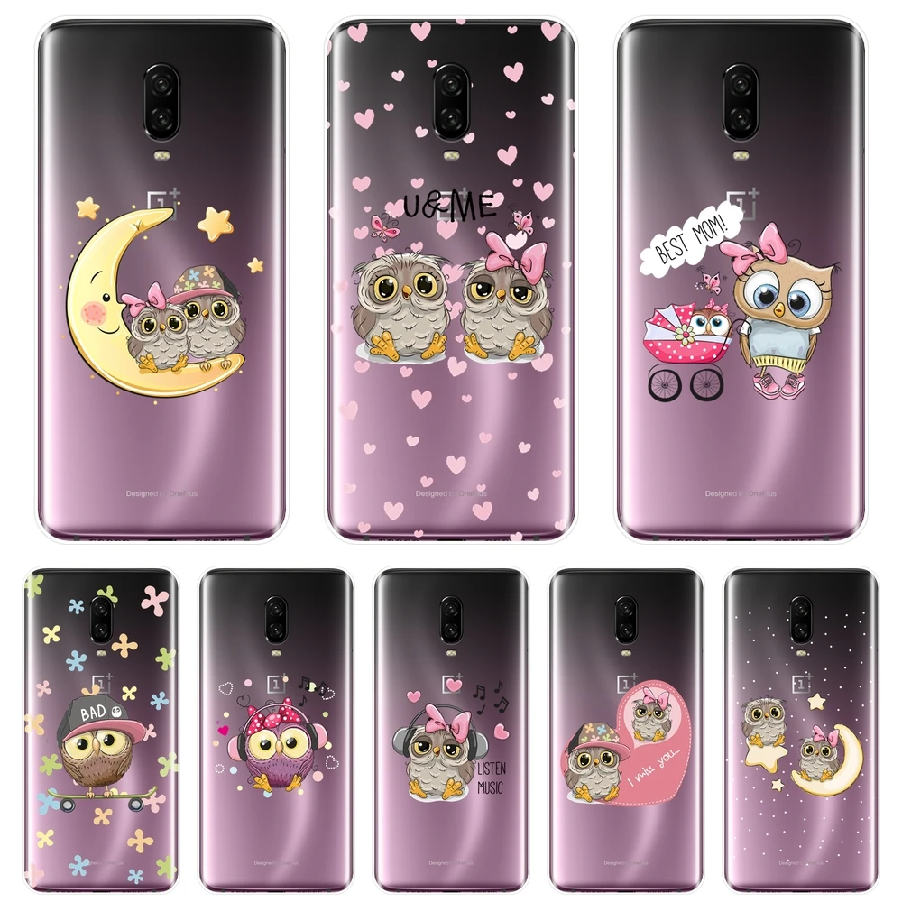 Аксессуары для One Plus 3 3T 5 5T 6 6T Сова Луна Сердце Любовь кавайная Милая забавная