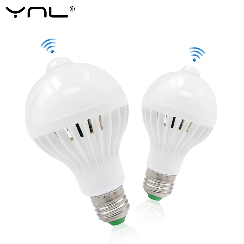 

LED Bulb PIR With Motion Sensor Lamp 5W 220V 7W 9W E27 AC 110V Light Auto Smart Led Infrared Body Sensor Sound Light For Home