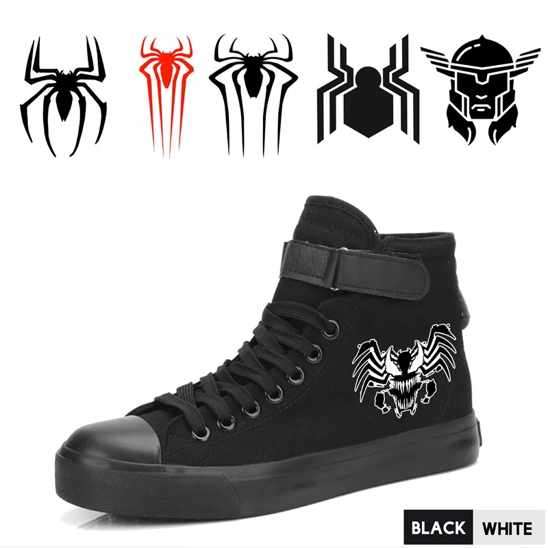 

Movie Superhero Spider-Man/Venom/Thor High Top Comfortable And Soft Women Sneakers With Velcro Lace-Up A193291