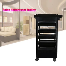 Салон Парикмахерская тележка Парикмахерская красота хранения волос прокатки тележки салон инструмент для укладки волос
