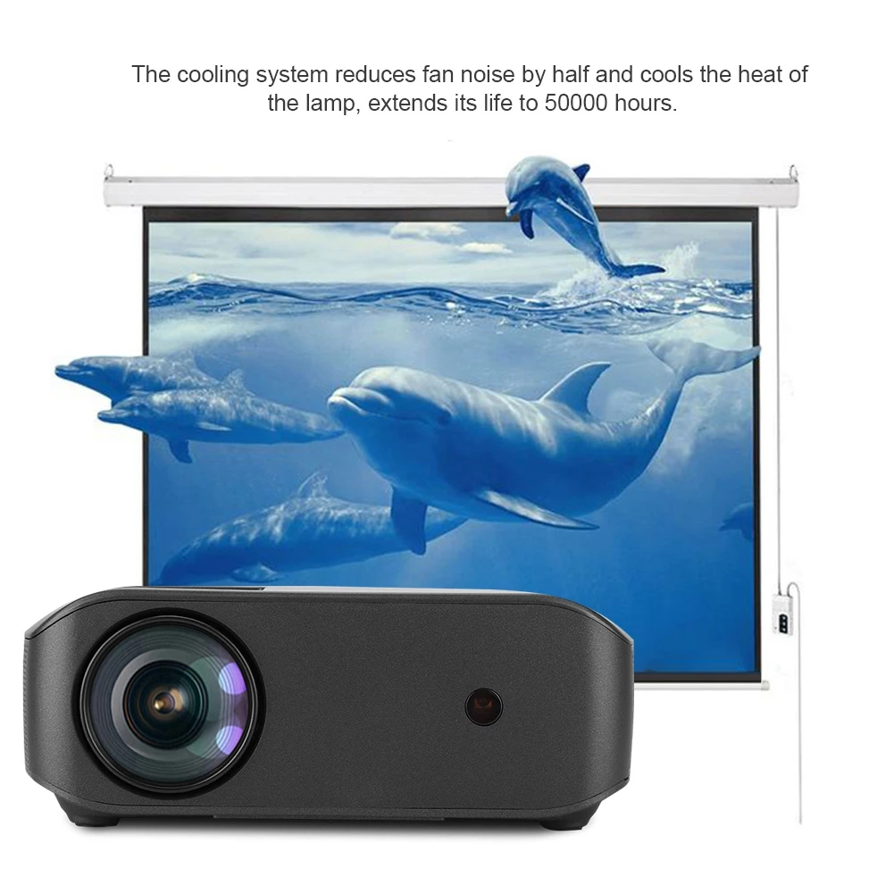 Портативный проектор с ЖК-дисплеем устройство для домашнего офиса hdmi-проектор 110-240 В для воспроизведения видео, ТВ-серии