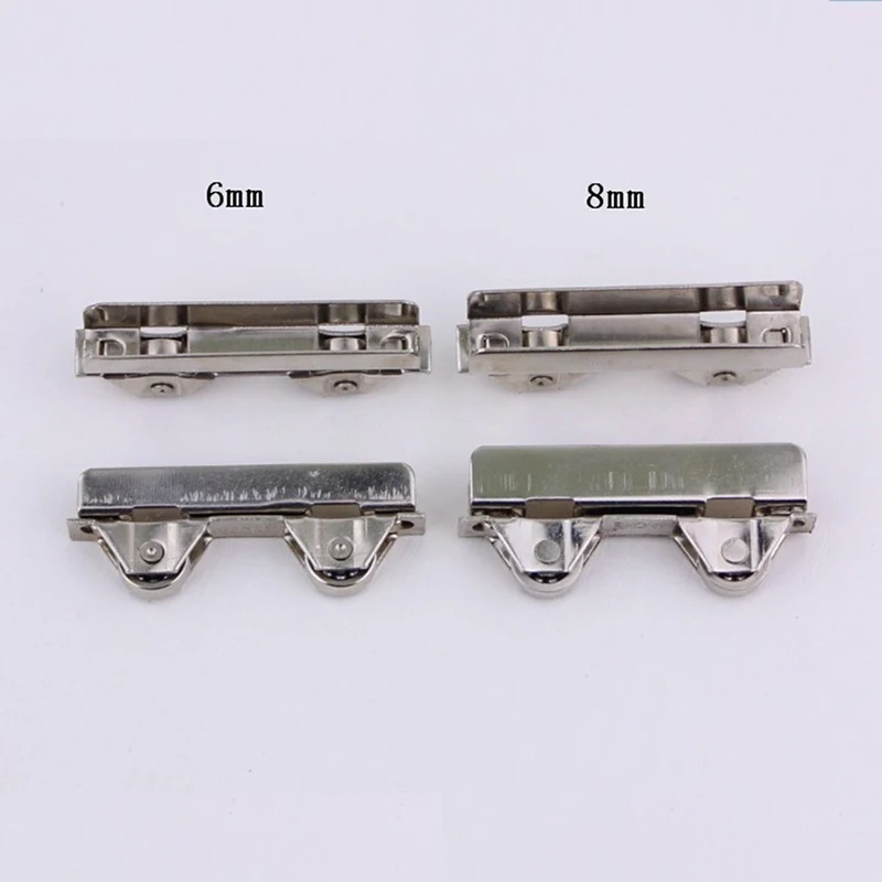 Showcase Door Sliding Rollers Clamp Wheels Pulleys 2pcs for 8mm Thickness Glass Showcase Door Sliding Rollers Clamp Wheels Pulleys 2pcs for 8mm Thickness Glass