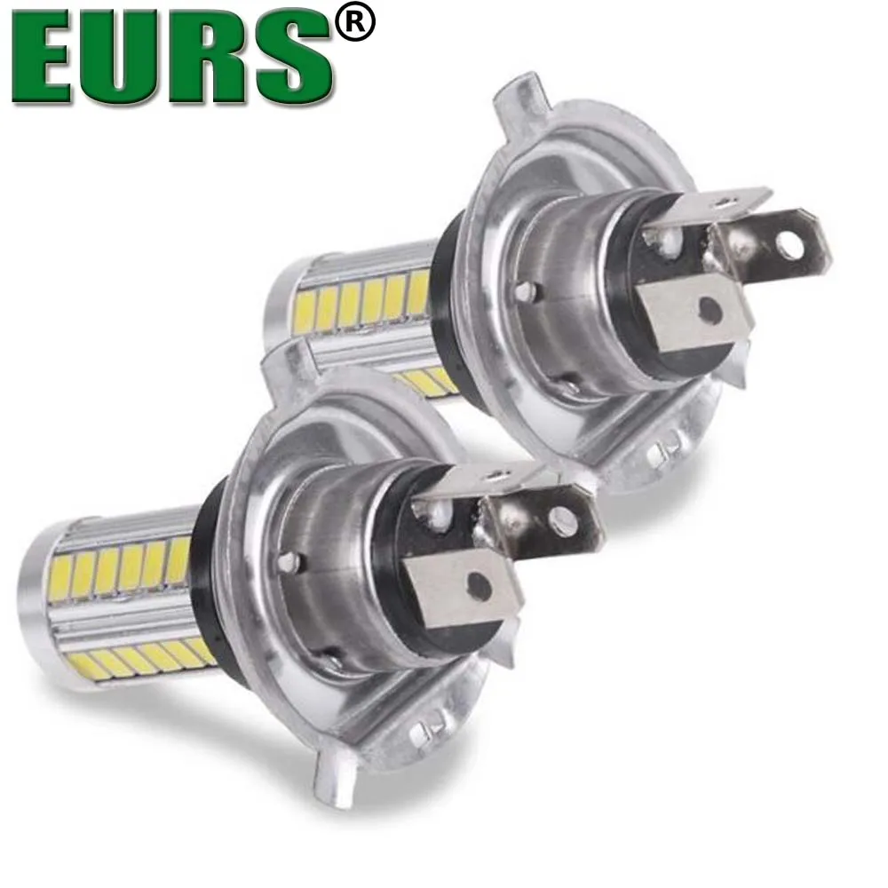 EURS motorcycle automobile 6000K H4 33SMD car DRL low beam fog lamp Daytime running headlights fog lights