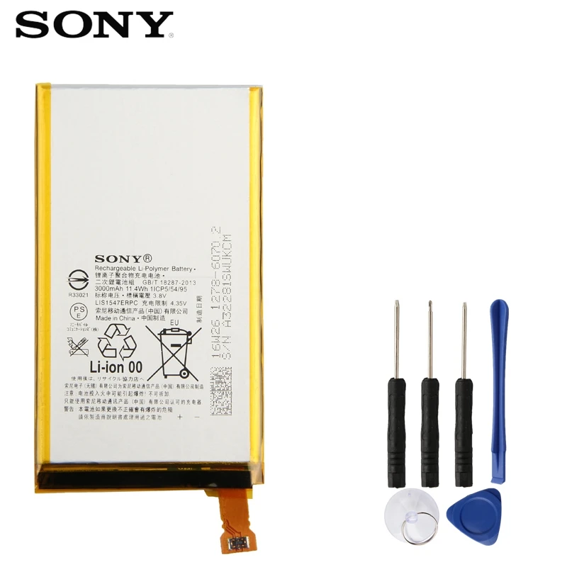 

Original SONY Battery For Sony Xperia Z2 Compact Z2A Z2 MINI D6563 Z2MINI LIS1547ERPC Genuine Replacement Phone Battery 3000mAh