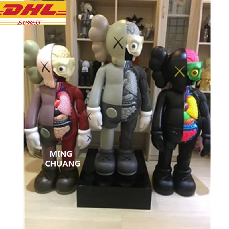 51,18 "KAWS OriginalFake Брайан BFF 1:1 Анатомия улица книги по искусству украшения Виниловая фигурка Коллекционная модель игрушки 1,3 м коробка D1006