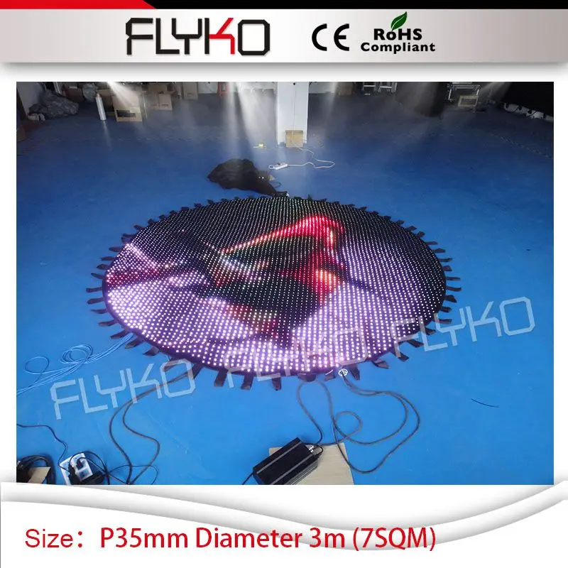 

Diameter 3m round design P35mm led spacing curtain party wedding decoration flash display led curtain video