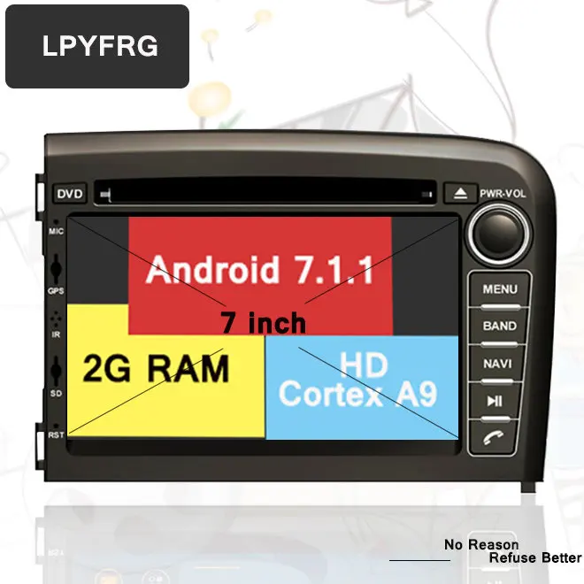 2din 4G Android7.1 1024*600 OCTA/quad core Fit VOLVO S80 1998-2006 автомобильный dvd-плеер Мультимедиа gps навигация NAVI gps Радио DVD