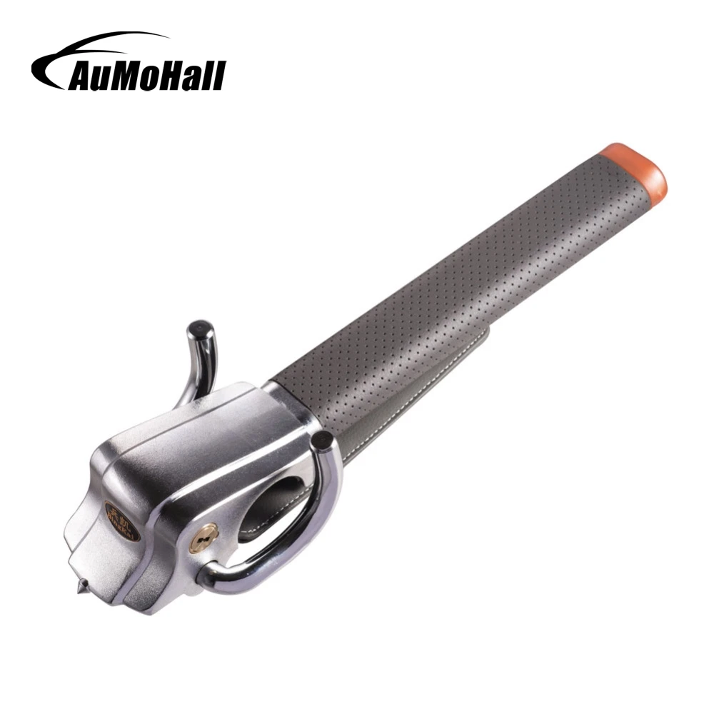 AuMoHall Foldable Security Steering Wheel Lock Car Alarm Anti theft Device Extra Secure Three direction With