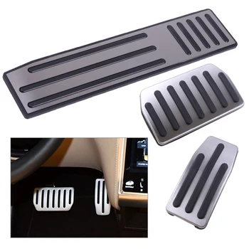 

Stainless Steel Sport Non-Slip Gas Fuel Brake Pedal Accelerator Pad Footrest Cover Cap Fit For Tesla Model S X 2016 2017 2018