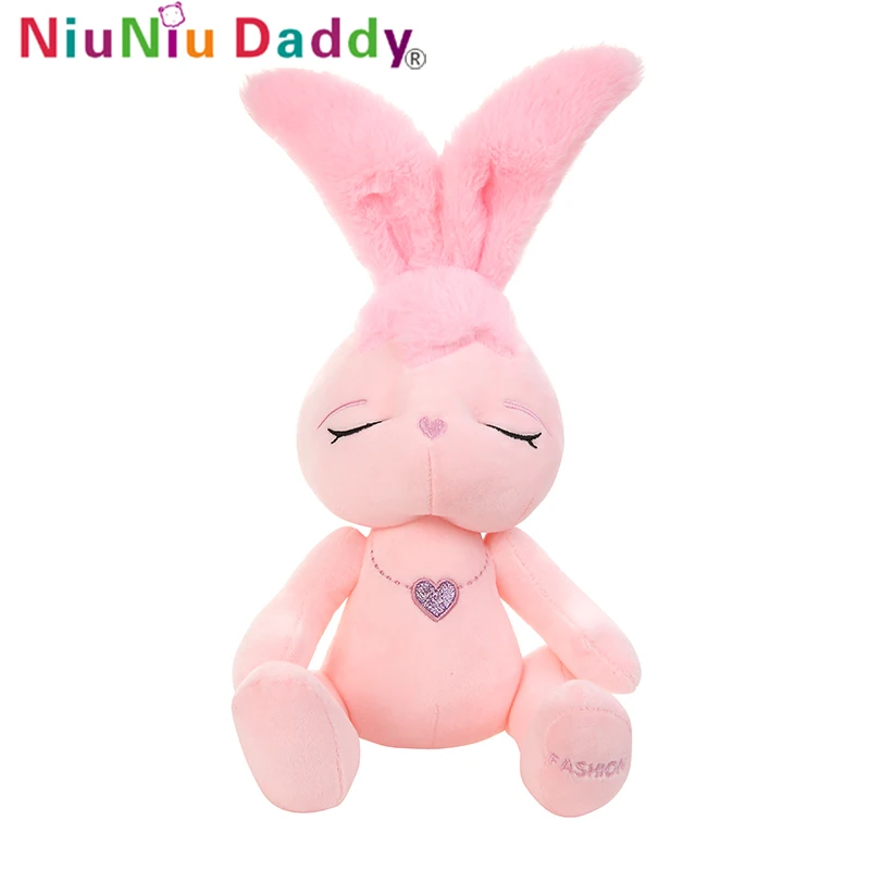 

Niuniu Daddy Plush Toys Bunny Stuffed Animals Peluches Floppy Ear Kawaii Soft Rabbit Baby Plush Doll For Children Birthday Gifts