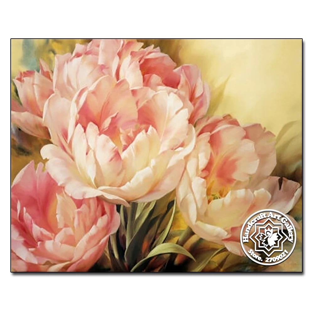 

5D Diamond Painting Cross-Stitch Embroidery Set Flower Full Square Rhinestones Crystal of Picture Diamond Mosaic Sale Needlework