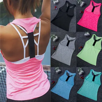 

Hot Women's Summer Sexy Skinny Tops Tanks Casual Daily Clothes Tank Top Girls Sleeveless GYM Sports Running Jogging Wear XS-XL