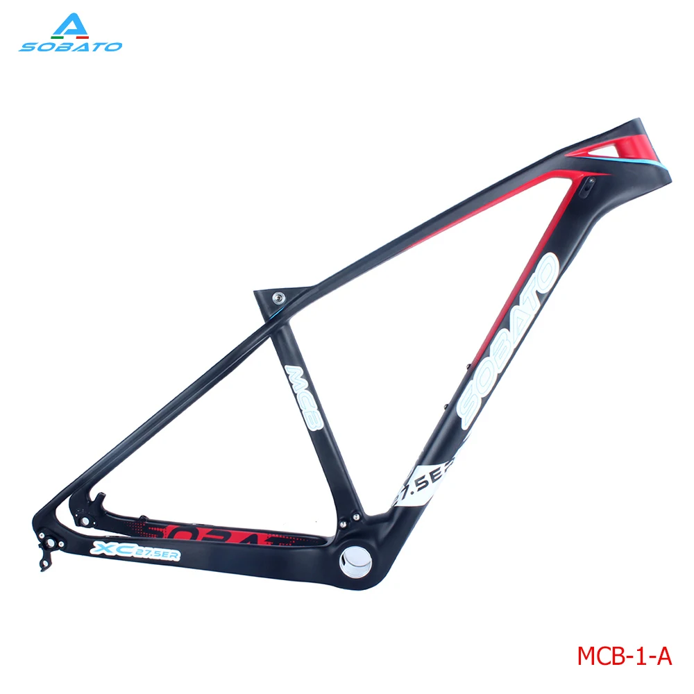 Flash Deal SOBATO 27.5ER Mountain Bike Suspension Fork 135*10 QR and 142*12 Thru Axle mtb Bicycle 20