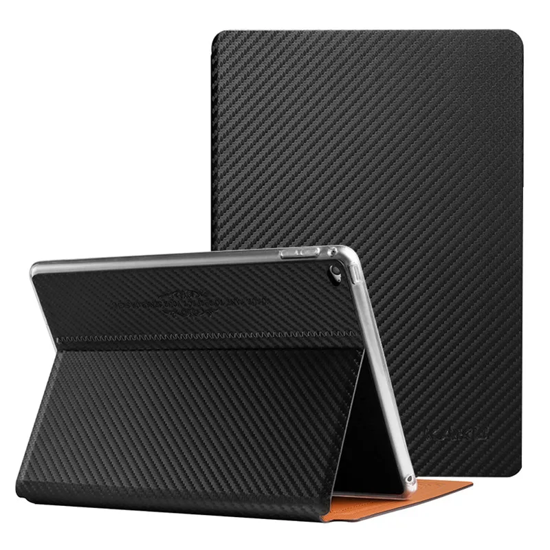 

New Fashion Carbon Fibre Style Smart Cover for iPad Mini 1 2 3 Luxury Flip Stand Case PU Leather Tablet Case for iPad Mini 4