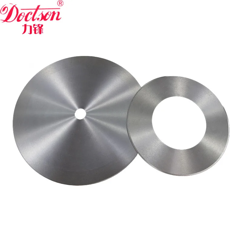 Paper tube cut blade plastic tube cutter high speed steel blade double sided sharp make bladd by customer requirement