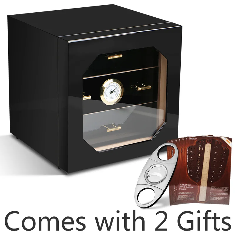 Дерево кедра с подкладкой Humidor 3 ящика для COHIBA сигары увлажняющая коробка HH-1005B |