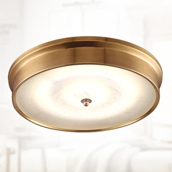 

American copper round LED ceiling lamp led patch European entrance lamp simple atmosphere decorative ceiling light ZA626 ZL136