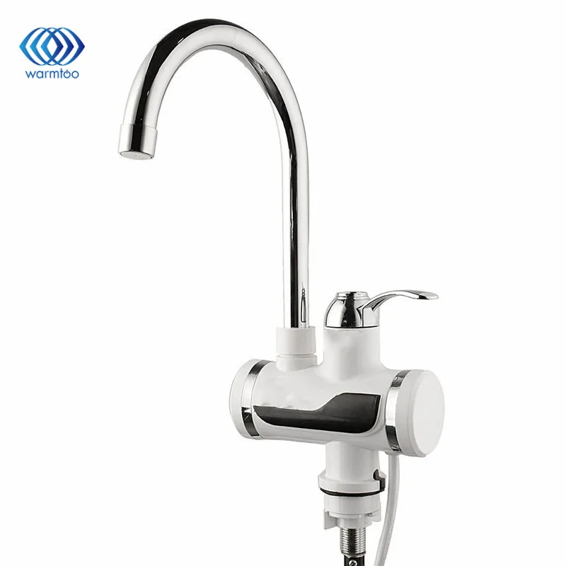 

Kitchen Electric Water Heater Instant Tankless Heating Faucet 3000W LED Digital Display Bathroom Tap High Temperature Resistance