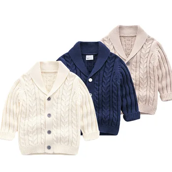 

Boys Cardigan Sweater 2019 New Fashion Children's Jacket Casual Spring Autumn Baby School Children's Sweater Baby Knit Jacket