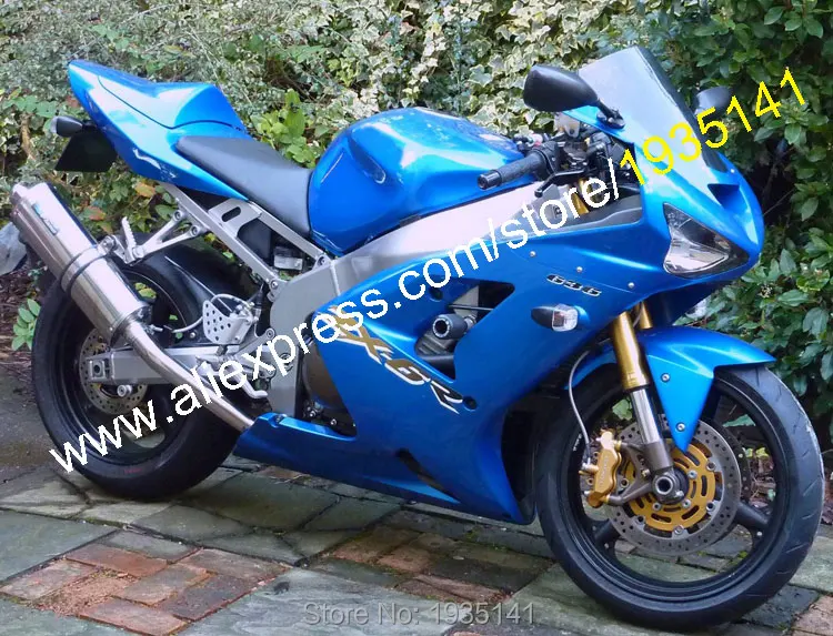 Для Kawasaki Ninja ZX6R 03 04 ZX 6R 636 2003 2004 ZX-6R синий Aftermarket Sportbike ABS Набор обтекателей (литье под