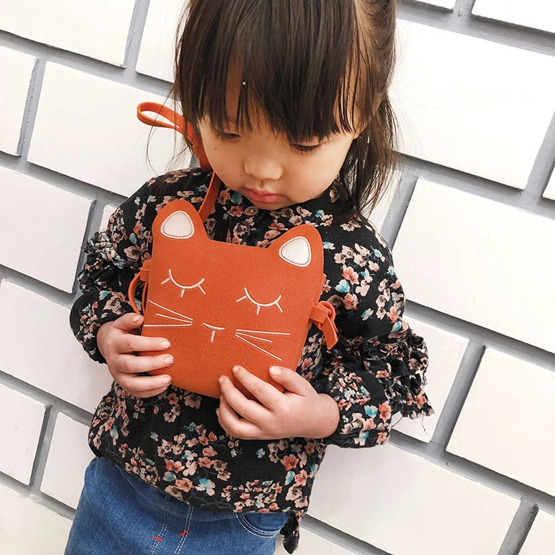 

2019 New Cute Children Kids Girls Mini Coin Bag Princess Suede PU Leather Small Hasp Wallets Crossbody Bags Purse Bag
