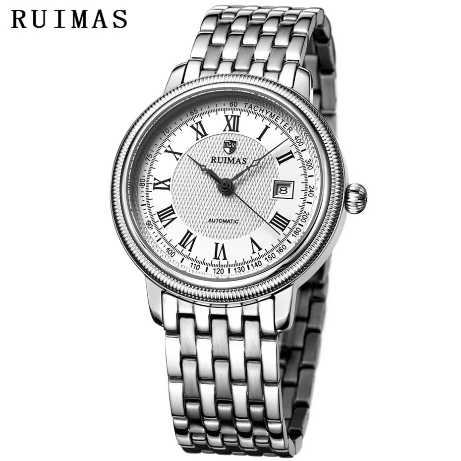 Business Men Classic Luxury Watch Automatic Mechanical Watches Mens Hours RUIMAS Top Brand Male Steel Clocks Relogio Masculino Business Men Classic Luxury Watch Automatic Mechanical Watches Mens Hours RUIMAS Top Brand Male Steel Clocks Relogio Masculino