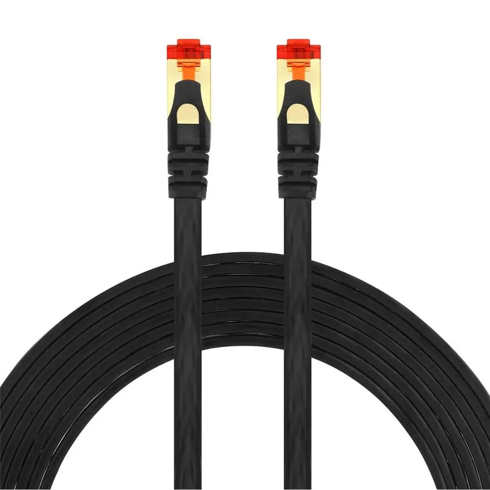 

CAT6 Flat Ethernet Cable RJ45 Lan Cable Network Gigabit Patch Cable Shielded Connector for Computer Router Laptop Modem