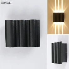 Водонепроницаемый IP65 6 Вт 12 Вт 18 Вт открытый настенный светильник вверх вниз яркий Настенный бра для гостиной столовой крыльцо сад домашнее освещение