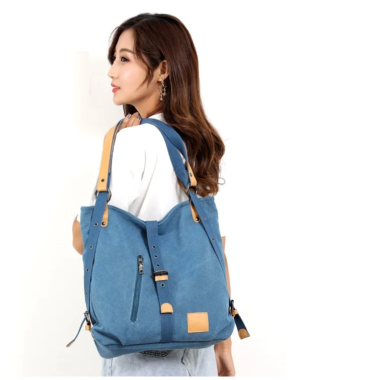 MJ Canvas Women Handbag Simple Design Tote Bag Female Large Capacity Canvas Bucket Shoulder Bag 2018 New Fashion Shopping Bags (32)