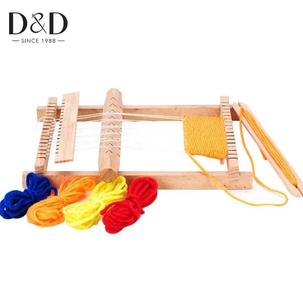 Wooden Traditional Weaving Loom Children Toy DIY Craft Educational Gift