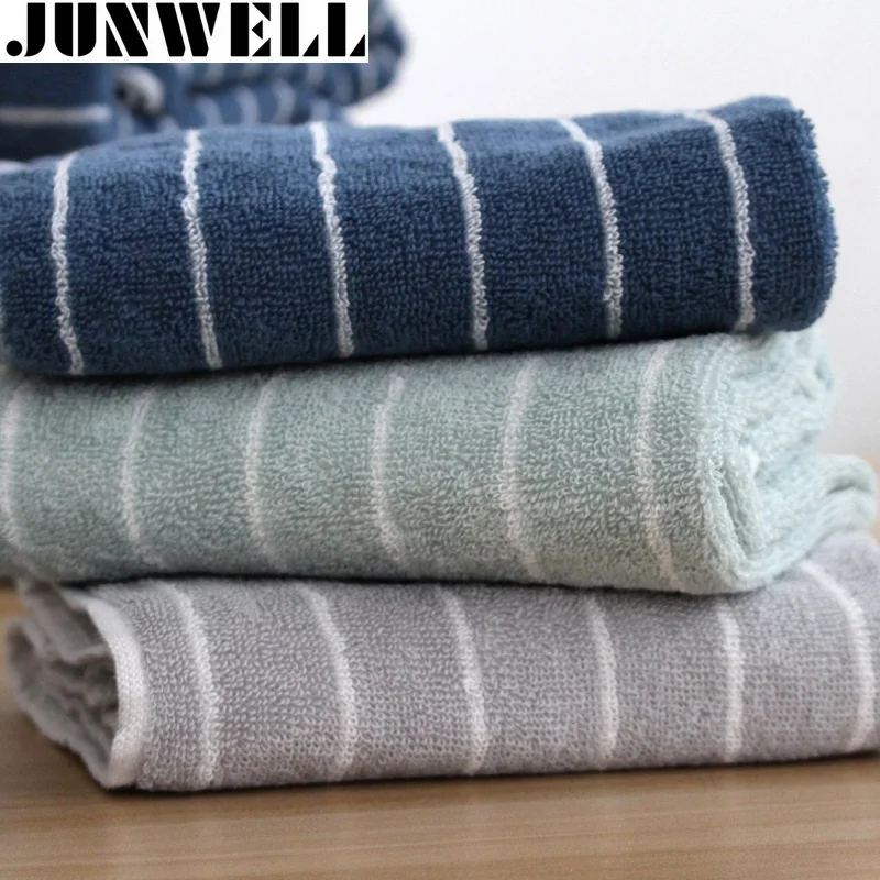 Junwell 2017 New 100 Cotton Terry Muslin Towel Face Towels For Adults