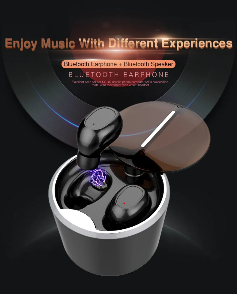 TWS Mini In-ear Bluetooth Earphone Wireless Earbuds Stereo Bass Sound Headset With Mic Charging Box For iPhone Phone Xiaomi  (1)
