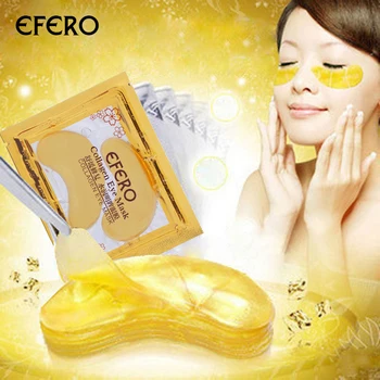 

5Pack EFERO Collagen Gold Eye Mask Eye Patch Face Mask Eye Patches for the Eyes Crystal Gold Masks Anti Dark Circle Eyelid Patch