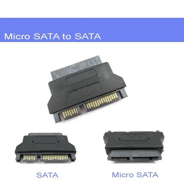 Link Adaptateur SATA 22 Broches Femelle vers Micro SATA 16 Broches mâle 