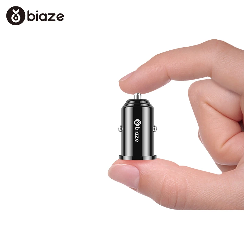 Biaze 3.1A المزدوج USB شاحن سيارة مصغرة USB شواحن العالمي ذكي شحن السيارات شاحن آيفون سامسونج الهاتف المحمول