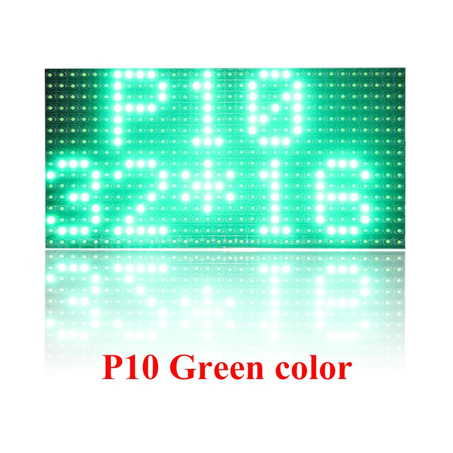 320*160 мм 32*16 пикселей полууличный P10 красный/белый/желтый/зеленый/синий одноцветный светодиодный модуль дисплея