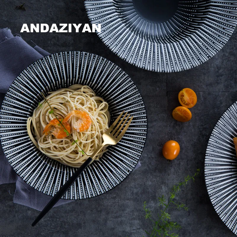 Скандинавские столовые приборы креативные миски в японском стиле Простые ретро стейк кухонные принадлежности
