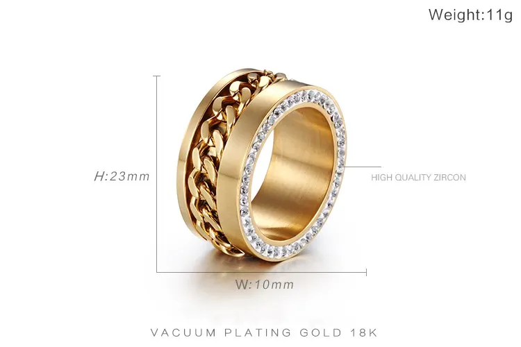 KALEN, нержавеющая сталь, модные ювелирные изделия, уникальный дизайн, для женщин, обручальное кольцо, кольца, новые Стразы, золотой цвет, обручальные кольца
