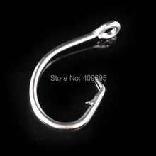 50 шт. 12/0 13/0 круглый рыболовный крючок из нержавеющей стали без ржавчины