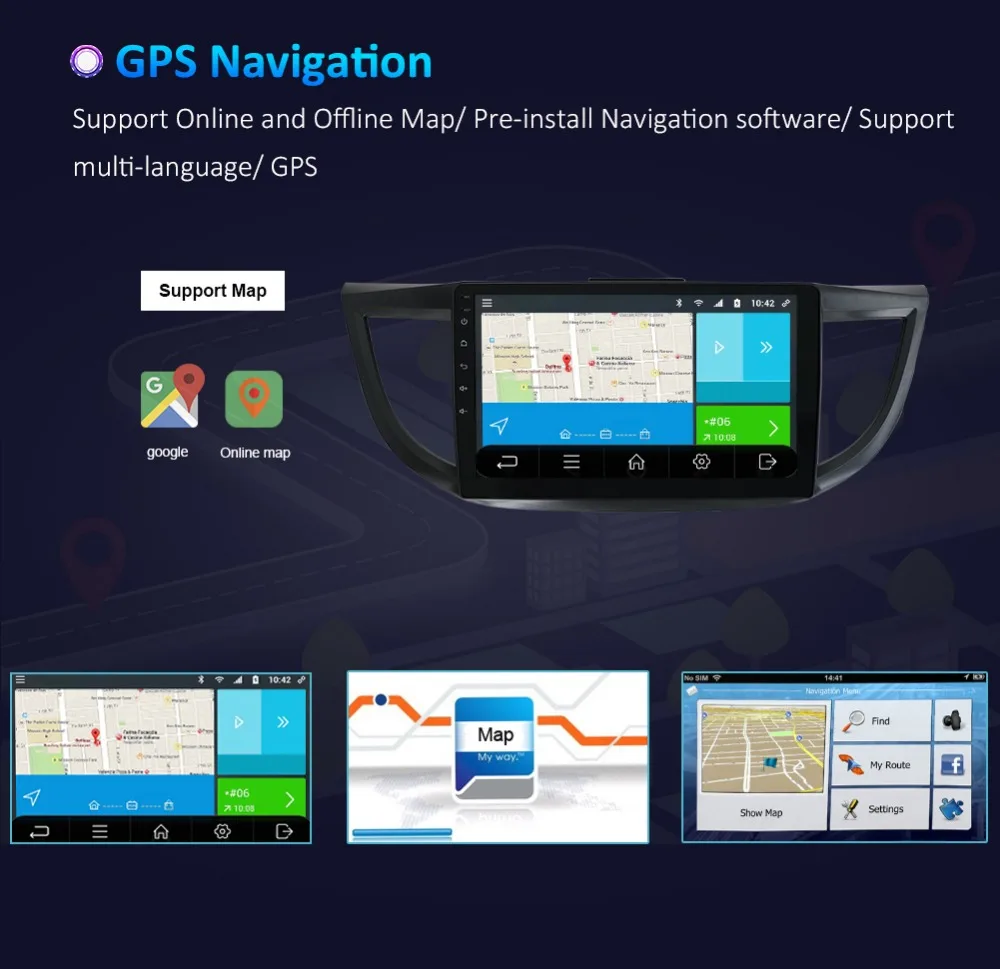 Top car multimedia player Android 9 car dvd gps player for Honda CRV 2012 with car radio video player gps navigation car stereo gps 11