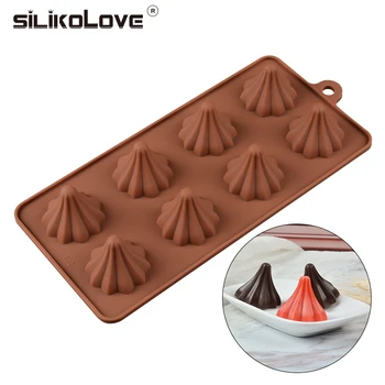 

SILIKOLOVE 8 Cavity Silicone Chocolate Mold DIY Food Silicone Candy Bkaing Molds Cupcake Decorations Baking Mold