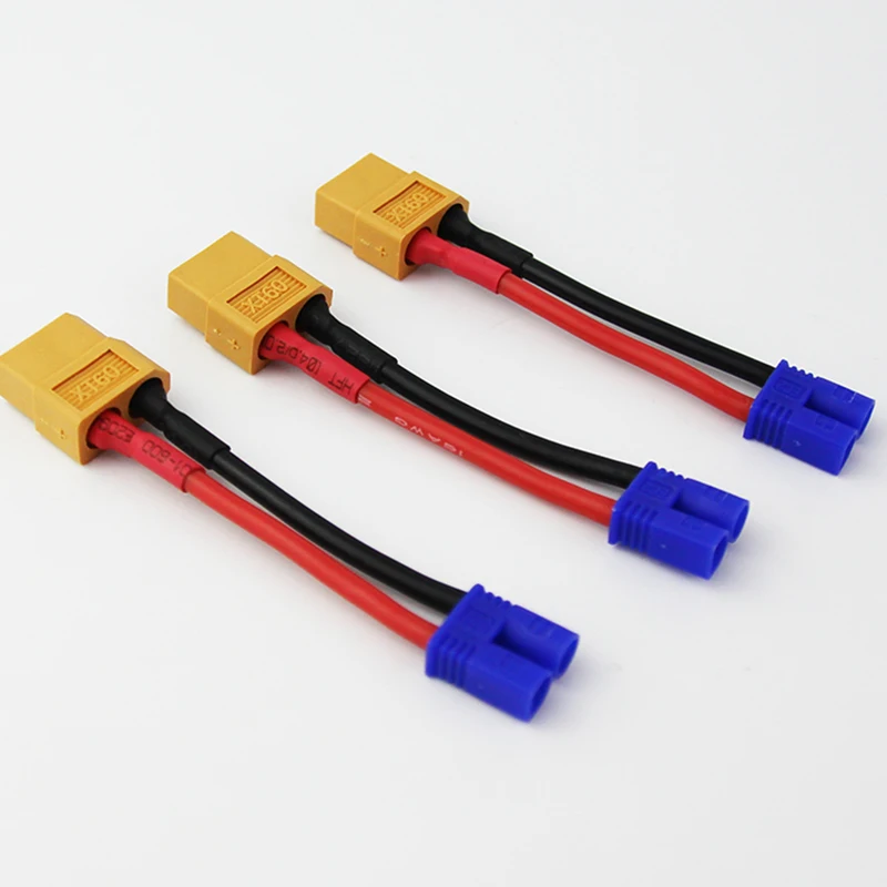 

5/10/20pcs XT60/XT-60 Female To Male EC2 Connector Adapter Cable 16awg 1.96in Turnigy/Zippy