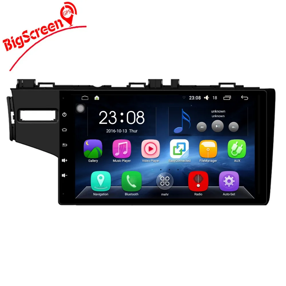 Sale The Newest Android 6.0 Player GPS Navigation For Honda Fit 2014-2017 Left Hand Stereo Multimedia Free Map Bluetooth no DVD 5