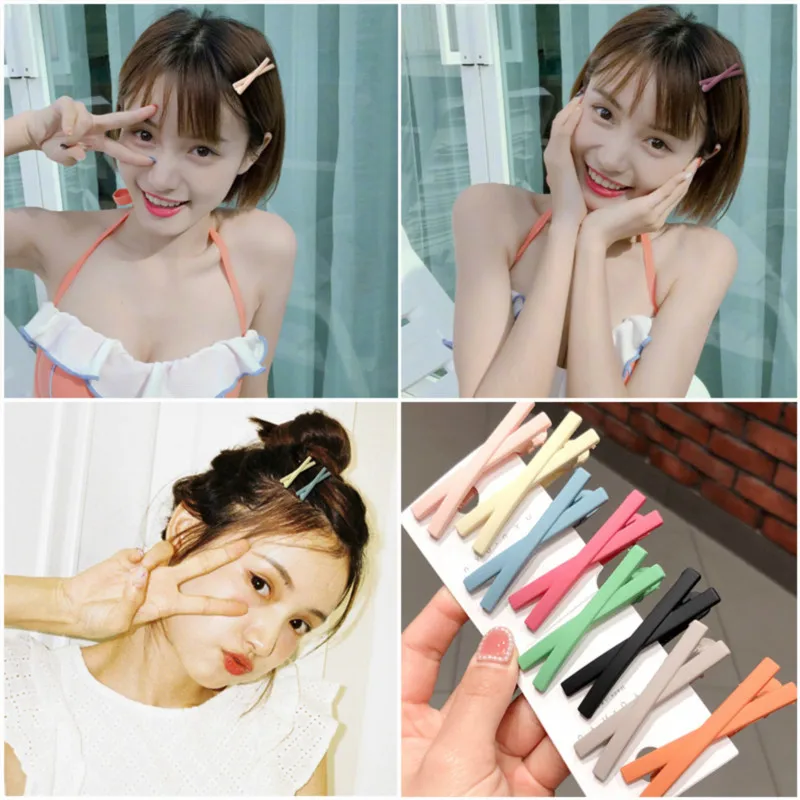 

5Pcs/Set Sweet Color Girl Hair Clip Hairband Bobby Pin Barrette Hairpin Headdress Accessories Beauty Styling Tools New Arrival