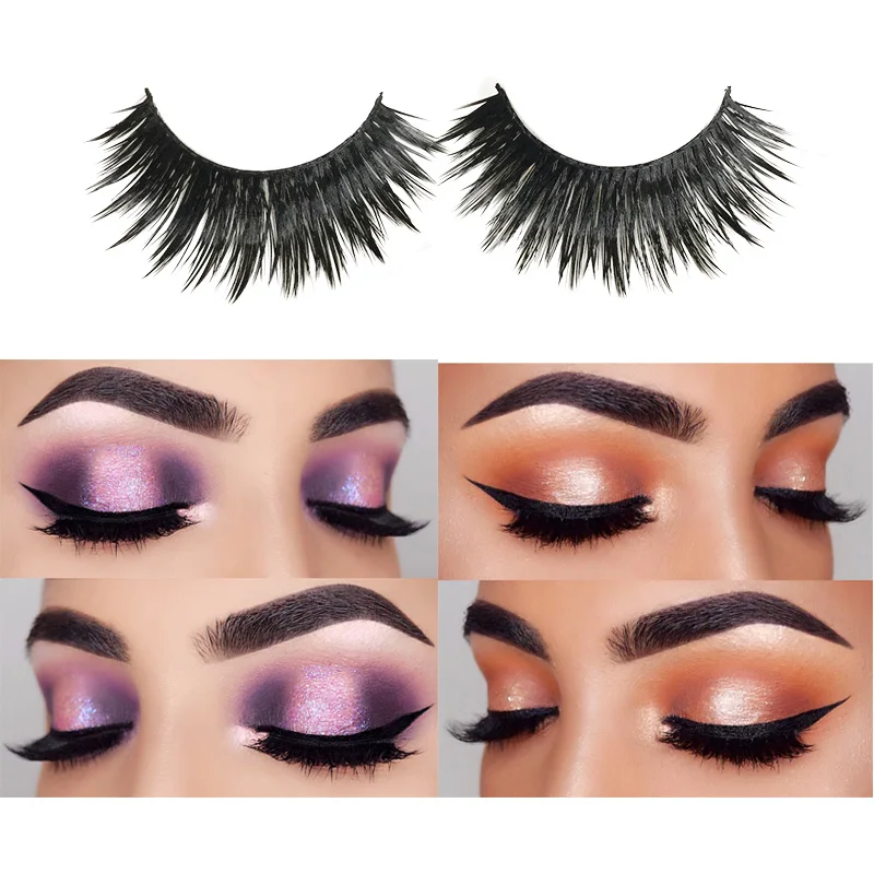 

5pair/set Handmade 3D Mink Eyelashes Thick Long False Mink Lashes Fake Eye Lashes Eyelash High Quality Maquillage
