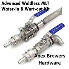 Расширенный сварочный MLT Быстрый разъединитель сладкого сусла/вода в& сладкая сусла комплект, " Базука, 1/2" шланг Барб, оборудование для пивоварения