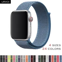 URVOI осень 2018 Спортивная петля для apple watch series 4 3 2 1 ремешок для iwatch двухслойный breathabe Ремешок На крючке тканый нейлон