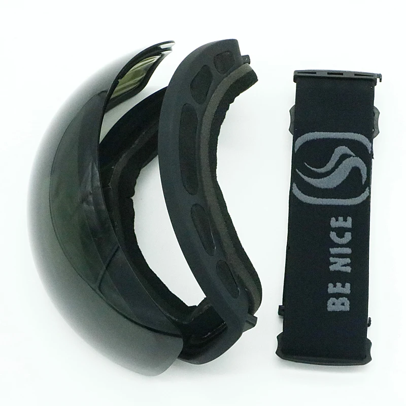 Gafas de esquí de los hombres gafas de esquí de las mujeres 100% UV400 Anti-burst a prueba de viento Anti-niebla doble grande esférico Snowboard senderismo gafas máscara