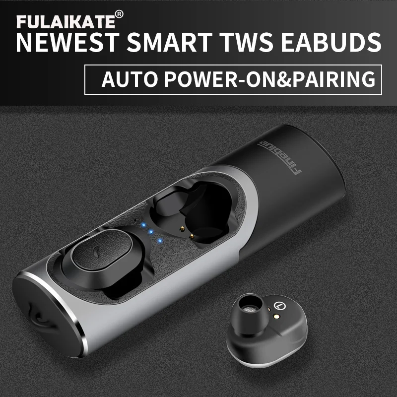 

FLAIKATE Wireless Earphone for iPhone Smart Phone Tablet PC TWS Bluetooth V5.0 Headset Stereo Music Magnet Handsfree Earpiece